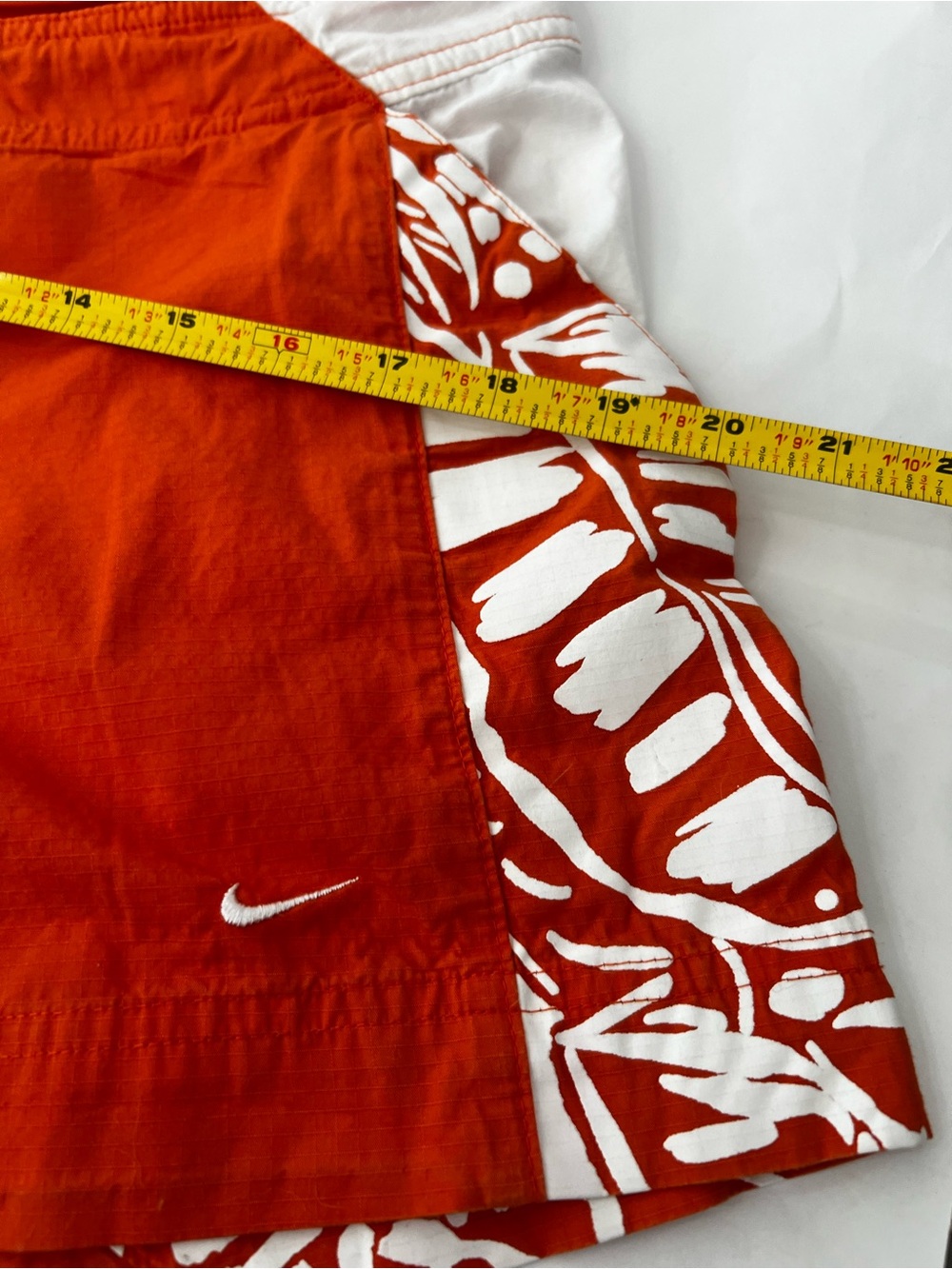 Nike Orange Tropical Floral Board Shorts Women’s Size M Swim Beach Cover Up - Picture 6 of 12